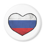 Russian Heart Fridge Magnet