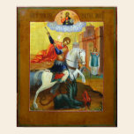 "Russian Icon: St. George and the Dragon" posters