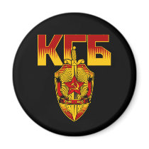 Russian KGB Badge Soviet Era Magnet