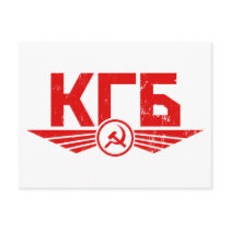 Russian KGB Emblem Postcard