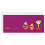 Russian Matroyshka Girl Adoption Announcement invitations