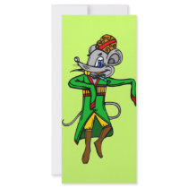 Russian Mouse Mice Personalized Rack Card