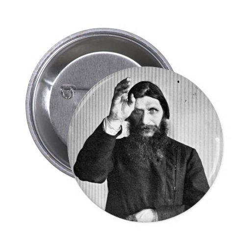 Russian Mystic Grigori Yefimovich Rasputin Pinback Buttons