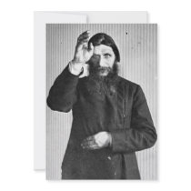 Russian Mystic Grigori Yefimovich Rasputin Custom Invitation