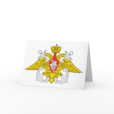 Russian Navy Greeting Card by FlagTshirts