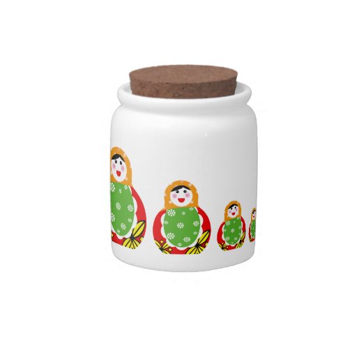 Russian nesting doll candy jar