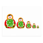 Russian nesting doll post cards