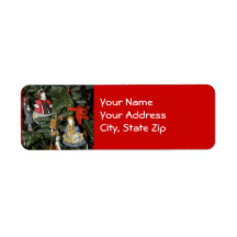 Russian Ornament Christmas Label