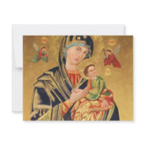 Russian Orthodox Icon - Virgin Mary and baby Jesus invitations