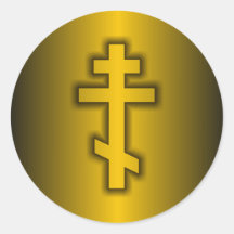 Russian Orthodox Round Stickers