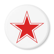 Russian Red Star Refrigerator Magnet