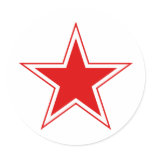 Russian Red Star Stickers
