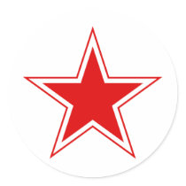 Russian Red Star Stickers