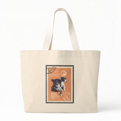 Russian Space Dogs 1966 Cosmos 110 Bag by ussrspacestamps