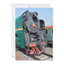 Russian steam locomotive P36-0001. Built in 1950 Invitation