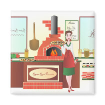 Russo Rosa Pizzeria magnets