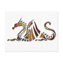 Rust Dragon Post Card
