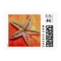 Rust/Orange Starfish Postage