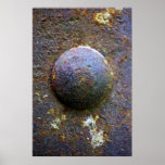 Rust Steel Rivet Industrial Distressed poster