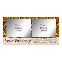 Rust Turtles 2-Photo Card Template