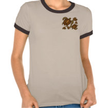Rust Turtles 2-Sided Women's Shirts