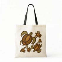 Rust Turtles Canvas Bags