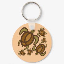 Rust Turtles Keychain