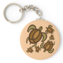 Rust Turtles Keychain