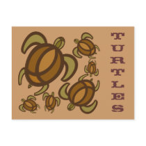 Rust Turtles Postcard