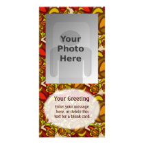 Rust Turtles Vertical PhotoCard Template Custom Photo Card