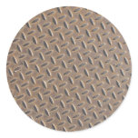 Rusted checker plate made from steel or metal stickers