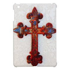 Rusted Iron Cross Christian Gifts iPad Mini Cases