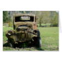 Rusted Old Junker Truck card