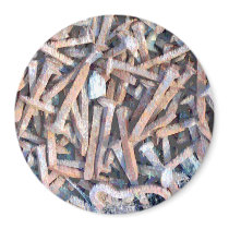 Rusted Old Railroad Track Spikes magnets by stanrail Rusted Old Railroad Track Spikes magnets