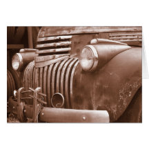 Rusted old Truck Cards