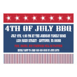 Rustic 4th Of July BBQ Invitations