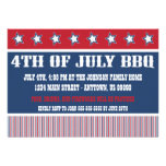 Rustic 4th Of July BBQ Invitations