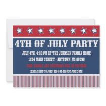 Rustic 4th Of July Party Invitations