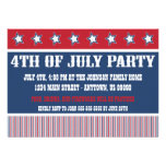 Rustic 4th Of July Party Invitations