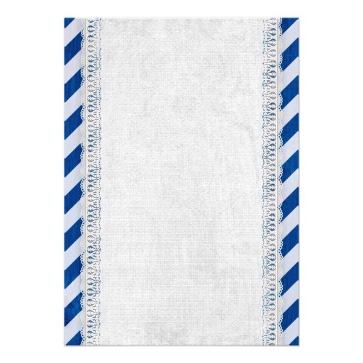 Rustic Anchor Nautical Bridal Shower Invitations