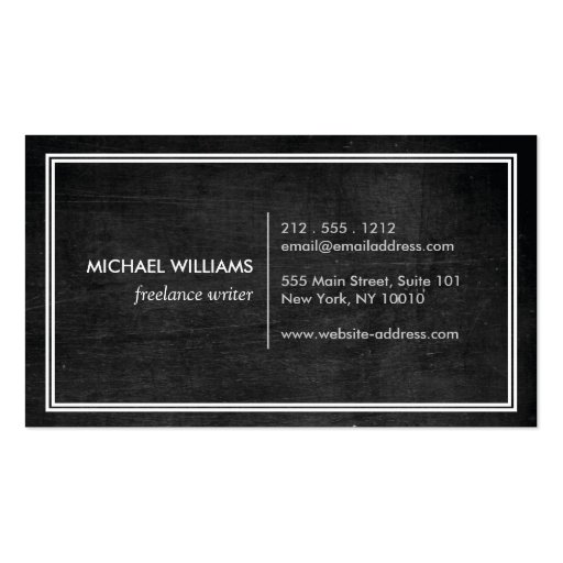 Rustic and Refined Men's Classic Bow Tie Logo Business Card Template (back side)