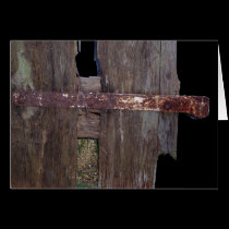 Rustic Barn Door Blank Card cards