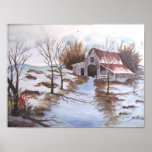 Rustic Barn Landscape Print