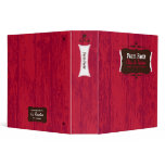 Rustic Barn Red Western Vinyl Binders