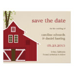 Rustic Barn Save The Date Card Personalized Announcement