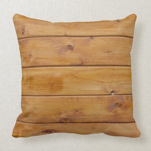 Rustic Barn Wall Made of Old Wooden Brown Planks Throw Pillows