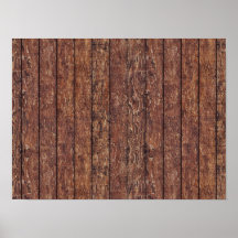 Rustic Barn Wall Made of Old Wooden Brown Planks Print