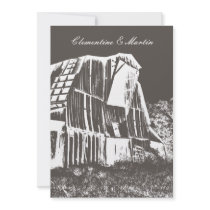 Rustic Barn Wedding Invitation