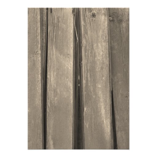 Rustic Barn Wood Party Invitation
