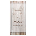 Rustic Barn Wood Wedding Program Custom Rack Cards